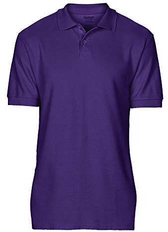 Gildan Softstyle men's short-sleeved double pique polo shirt., purple, M
