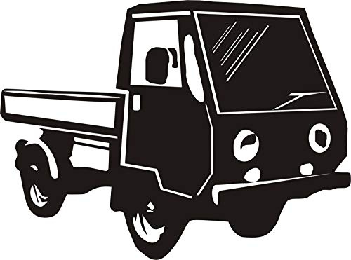 KFZ Aufkleber - 'Multicar M25' - Oldtimer - DDR - Nutzfahrzeuge // Autoaufkleber Farben- und Größenwahl (Silber - 280 mm x 210 mm)