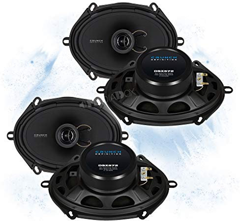 Mediadox Front/Heck 5x7/15x20cm Auto Lautsprecher/Boxen/Speaker Komplett-Set von Crunch kompatibel für Mazda (II)
