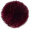 styleBREAKER Kunstfell Bommel für Mützen und Beanies, Fake Fur, Winter Fellbommel 04024161, Farbe:Bordeaux-Rot