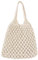 Borsa a Mano Lavorata all'Uncinetto, Estiva da Spiaggia, a Tracolla, da Viaggio Vintage per Donne e Ragazze (Bianco)