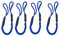 Bungee Cord Rope Dock Lines Stretches Shock Absorbs Marine Mooring Rope 4ft Dark Blue 4 Pack