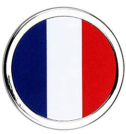 1 Stücke Auto Exterior Zubehör Frankreich Flagge Aufkleber Metall Mini Runde Emblem Für Toyota Rover Dodge Skoda Audi
