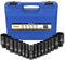 Anbull Douille a choc,Douille longue, Douille cle a choc 1/2 pouce 16 pièces, soket set 10 mm-32 mm, matériau CR-V