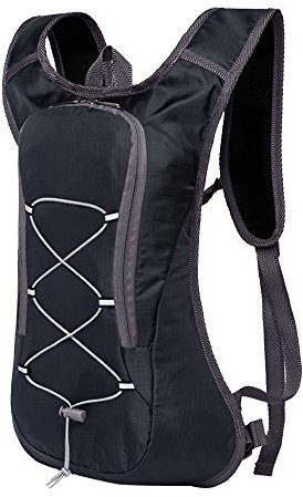 YOUCAI Laufrucksack Ultraleichter Outdoor-Fahrradrucksack Trinkrucksack Wasserdicht Rucksäcke für Sportarten Reisen Bergsteigen Skifahren Jagdbeutel für Männer und Frauen & Kinder Schwarz One Size