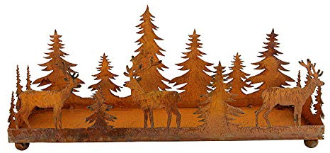 Dekorative stimmungsvolle Weihnachts-Deko Edelrost Weihnachten, Winterdeko
