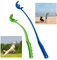 Relaxdays Ballschleuder für Hunde, 2er Set Ballwerfer, Wurfschleuder für Tennisbälle, Wurfarm, Hundespielzeug, blau/grün, 2er Pack
