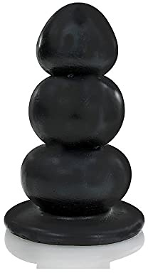 Hard Toys Stufen Anal Plug ' Bibo ' 23,0x7,5-10,5cm, 3 Stufen Butt Plug mit Saugnapf-Sockel
