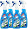 Vetril - Cristales y multiusos limpiador en spray de superficies con amoniaco, acción desengrasante y brillo sin halos, 650 ml x 4 unidades