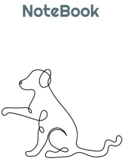 150 page Lined Pocket Notebook.: Pencil Dog design Notepad. Ideal for School College University or Work.