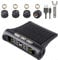 SDYGDB Tire Pressure Monitoring System Solar Wireless TPMS with 4 Sensor IP67 Waterproof Auto Safety Monitor Digital LCD Display USB Charging Auto Alarm System for Truck RV Trailer Car(black)