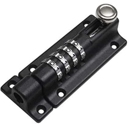 marian Password Lock Black Metal Door Anti-Theft Safety Combination Digit Padlock Home Gate Hardware