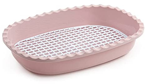CABLEPELADO Bandeja para descongelar Alimentos, Recipiente para descongelación de Alimentos con Rejilla, Descongelación Rápida Alimentos, Polipropileno, 32 x 21,5 x 6 cm, Color Rosa