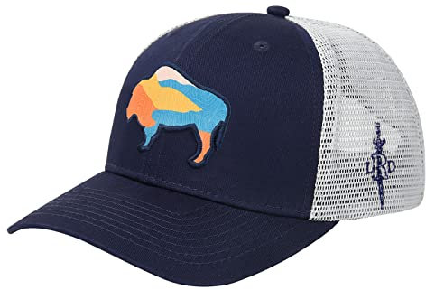 HDE Trucker Hat – Performance Outdoor Snapback Abenteuermützen für Herren, Sky Bison, Einheitsgröße