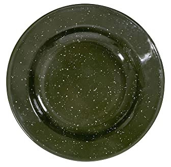 Sagaform Doris Emaillie Teller in der Farbe Grün in der Größe 20x2,5cm, 5018214