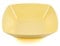 Buzztrove 4 Pcs Deep Square Plastic Bowls Set | 16 cm, 19 cm & 24 cm | Unbreakable Colorful Bowls for Parties, E-Co Friendly, Reusable Bowls for Salad & Pasta (Yellow, 16 x 16cm)