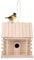 Natudeco Holz-Vogelhaus, Wasserdichtes Hängendes Vogelhaus, Kiefernholz, Zaunkönig, Vogelnisten, Tauben-Vogelhaus, Eichhörnchenhaus, Außendekoration Für Die Wildvogelbeobachtung