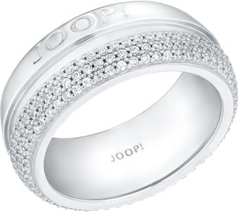 Joop! Damen-Damenring 925er Silber 176 Zirkonia 60 Silber 32024529
