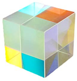 SOLUSTRE Glaswürfel Optischer Dispersionsprisma Rgb-würfel Für Physikunterricht Und Dekoration Würfel Optischer