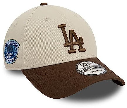 New Era Los Angeles Dodgers MLB 1st World Championship 1955 Sidepatch Stone Brown 9Forty Adjustable Cap - One-Size