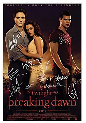 The Cast of The Twilight Movies signierte Poster, 4 Leinwand, Schlafzimmer, Dekoration, Sport, Landschaft, Büro, Raumdekoration, Geschenk, ungerahmt, 30 x 45 cm