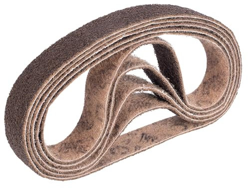 Bande abrasive fabriquée avec 3M Scotch+Brite non-tissé ponceuse à bande rectifieuse SC-BL 40x760mm, 5 pièces, gamme de granulométrie (Grade: Course, Color: Brown, Korn: 80)