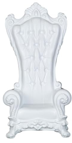 MagiDeal 1:12 Sofa-Couch-Stuhl-Modell, Miniaturmöbel mit Sessel, realistischer Mini-Sofa-Stuhl mit hoher Rückenlehne für Szenen-Gebäude-Layout, Weiß