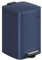 SONGMICS Kitchen Bin, 5.2-Gallon (20 L) Trash Bin, Steel Pedal Bin, with Inner Bucket, Soft Close and Stays Open, Midnight Blue LTB592Q02