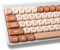 UKVEY PBT Double-Shot Tastenkappen-Set für mechanische Tastatur, MOA-Profil, gemütliches Stimmungsdesign, kompatibel mit MX-Clone-Schaltern, Melange, 130-teilig