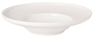Villeroy & Boch - Afina Pastateller aus Premium Porzellan, ø 25 cm, tiefer Teller für Nudeln Salate & Suppen, Made in Germany, spülmaschinenfest und mikrowellensicher, stapelbar, weiß, 6er Set