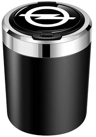 Auto Aschenbecher für Opel Corsa F 2023-,Aschenbecher mit Deckel Fahrzeug Rauchfreien Aschenbecher Aschenbecher Aschenbecher für Draussen Auto Zubehör Innenraum,Black