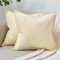 DakTou Kissenbezug 40x40 Beige Kordsamt Sofakissen Dekokissen Kissenhülle Boho Gestreifte Zierkissenbezug Moderne Kissenbezüge mit Genähtem Rand für Sofa Wohnzimmer Schlafzimmer 2er Set