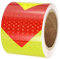 PATIKIL Ruban Réfléchissant Adhésif Flèche Fluorescent Jaune Rouge 1 Rouleau 10cm x 20 Mètres Ruban Adhésif Réfléchissant de Sécurité Imperméable pour Camions, Remorques, Voitures