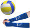 Cleminsta Volleyball Armmanschetten Armschoner Kinder Sportarmbänder Unterarm Kompressionsmanschette Volleyball Armstulpen Ärmel Elastische Volleyball Sport Handgelenkstütze (Blau, M)