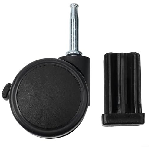 Ruote girevoli di ricambio, stile stelo, con bloccaggio, girevoli per barbecue a gas Weber per grill a gas Genesis