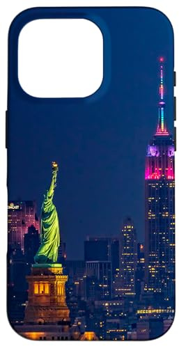 Handyhüllen im modischen Grafikdesign der Skyline von New York City Hülle für iPhone 16 Pro