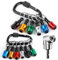 12Pcs Hex Shank Screwdriver Bit Holder, 1/4 in Drill Bits Holder Keychain with 105-Degree Right Angle Drill, Portable Drill Bit Organizer for DIY Electrical, Woodworking and Maintenanc-6 Colors