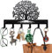 MAYJOYDIY Porte Clés en Métal Arbre de Vie Feuilles Porte Greffes Porte Manteau Mural 40×25cm Décoration Murale Artistique Porte Clés Organisateur avec 6 crochets pour Cadeaux Chapeaux Serviettes