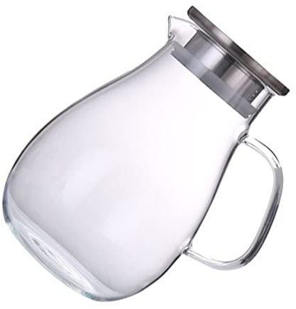 MAGICLULU Hervidor De Vidrio Para Bebidas 2000 Ml De Gran Capacidad Vidrio Transparente Multiusos Hogar y Almacenamiento Para Familia y Uso Diario