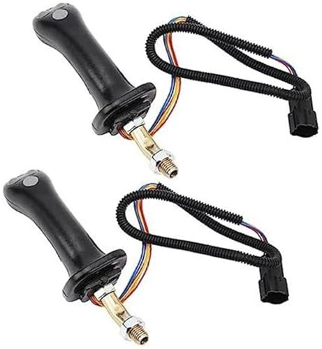 XEBRAD 2 PCS 3-Tasten-Joystickgriffe for Bagger mit 6 Stiften, Joystick-Hebelgriffe for Bagger, for DH DX150 215 225 300 37020119C Joystick für Bagger