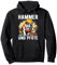 Hammer und Pfote – Bulldogge mit Werkzeug & Handwerker Humor Pullover Hoodie