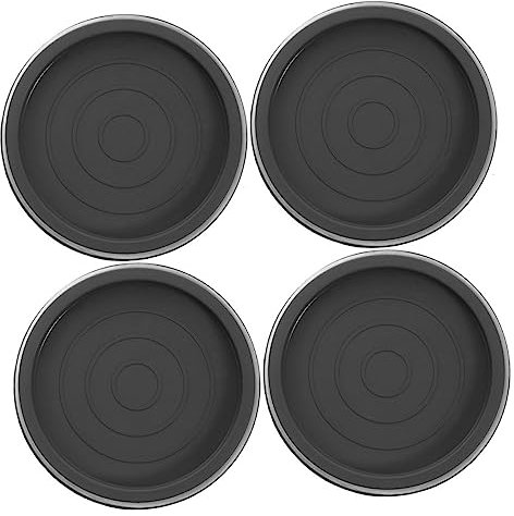 FOYTOKI 4pièces Patins Antidérapants pour Meubles Tasses Caoutchouc pour Chaise Et Roulette Protection Sol Bois Stop Glissement Salon Bureau Noir