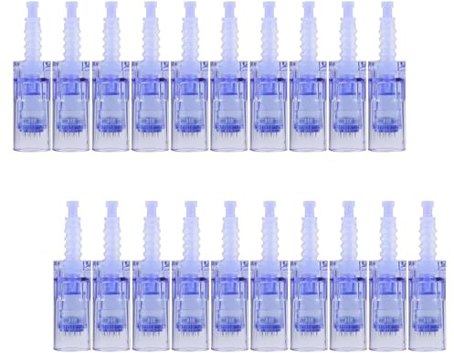 Microneedling Pen Nadeln, 12 Pin Ersatzpatronen Needles Cartridge für Dermapen Ultima A6, 20 Stück/Packung