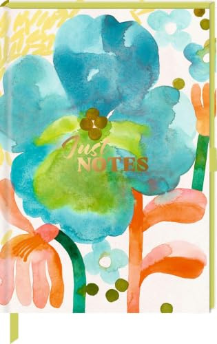 Notizbuch DIN A5 – Just Notes (Blue Flower): Blanko