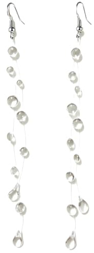 TIutmivo Morgentau Ohrringe und Halsketten, Regentropfen-Ohrringe, Halsketten mit klaren Wassertropfen, Tropfenohrringe, Tau-Schmuck