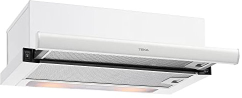Teka TL 6420 - Campana 60 cm Extensible, Campana 3 Velocidades, Campana Doble Turbina, Campana Inox, Color Blanco