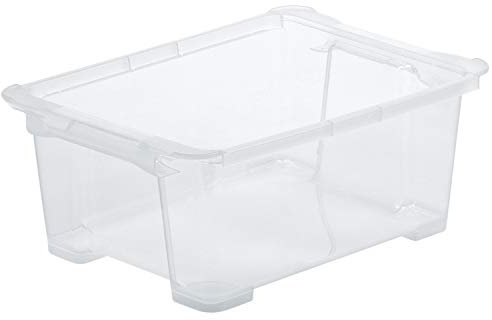 Rotho Evo Easy Aufbewahrungsbox 11l, lebensmittelechter Kunststoff (PP) BPA-frei, transparent, 11l (38.7 x 27.9 x 15.8 cm)