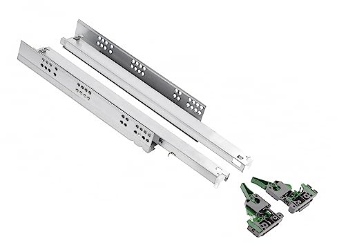 GTV - Unterflurführung mit Retarder PRO I L=300 mm I 3D-Verstellung I Wandstärke: 16-19 mm I Belastbarkeit bis 35 kg I Lebensdauer bis 60 000 Zyklen I Synchronisierte Auszugsführung I 1 Paar