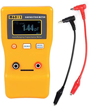 Akozon M6013 Kapazitätsmesser Auto-ranging Kondensator Kapazitätsmessgerät 5-stellige Lesung 1% High Pricision 0,01 pF bis 470 mF (470000uF) Messung der Hintergrundbeleuchtung Auto schlafen
