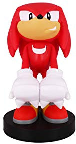Cable Guys - Knuckles Sonic The Hedgehog Gaming Accessories Holder & Phone Holder for Most Controller (Xbox, Play Station, Nintendo Switch) & Phone